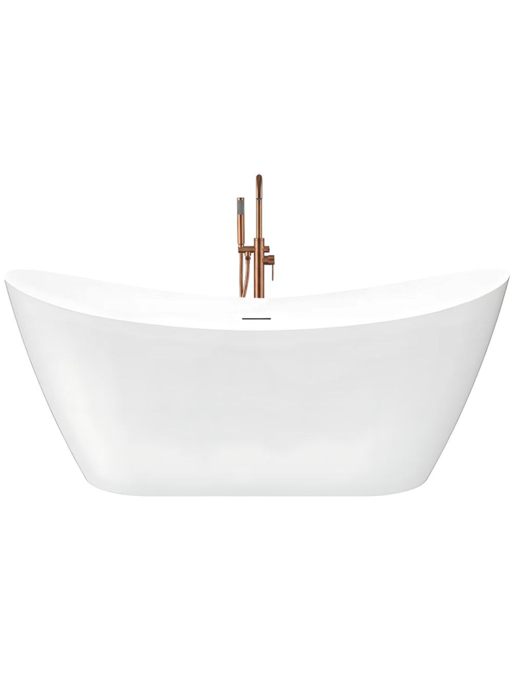 Cada freestanding cu ventil alb Rea Ferrano Slim 180 cm alb [3]