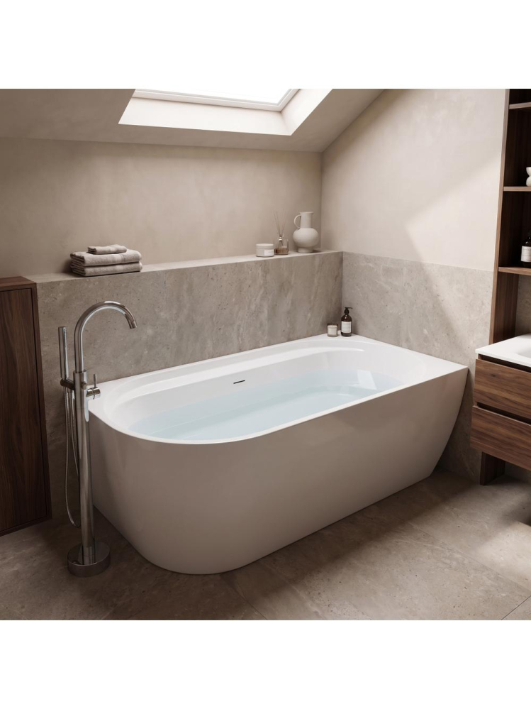 Cada colt dreapta Rea Marion alba 1695x805x580mm acrilic [5]
