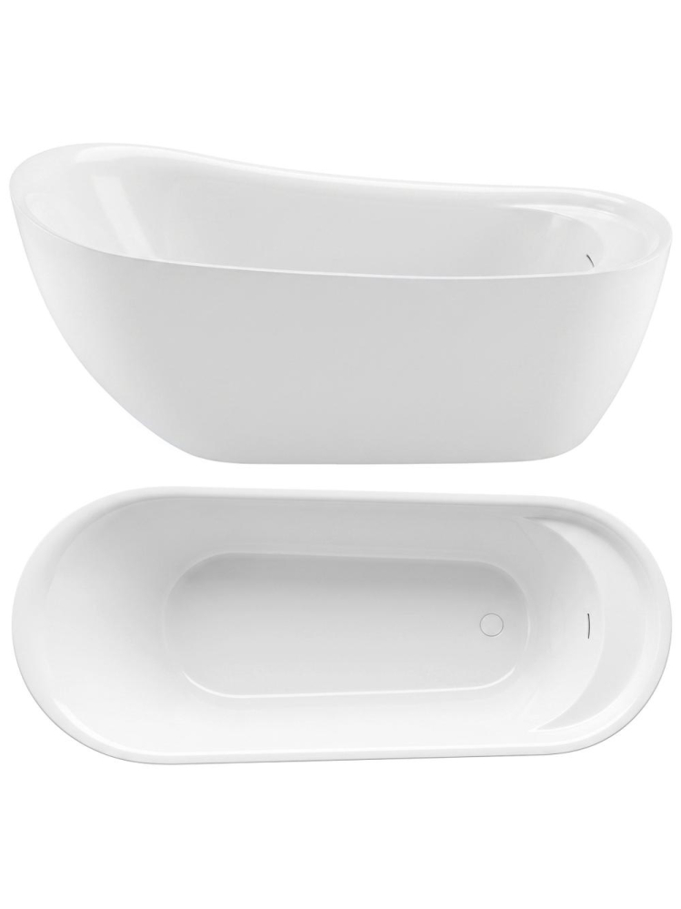 Cada freestanding Rea Orte 180 alba acril 1810x790x795 mm montaj universal [10]