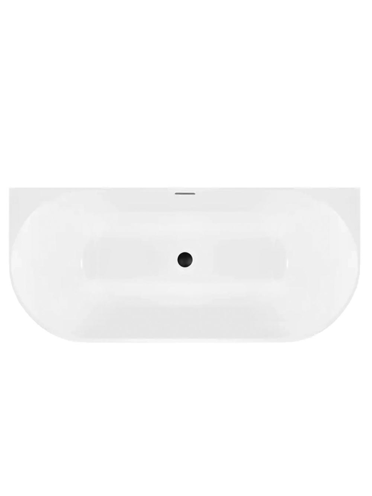 Cada freestanding cu ventil cupru periat Rea CAPRI SLIM 170 cm alb [7]