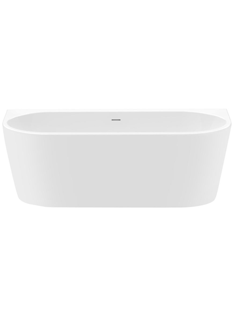 Cada freestanding cu ventil cupru periat Rea OLIMPIA 170 cm alb [2]