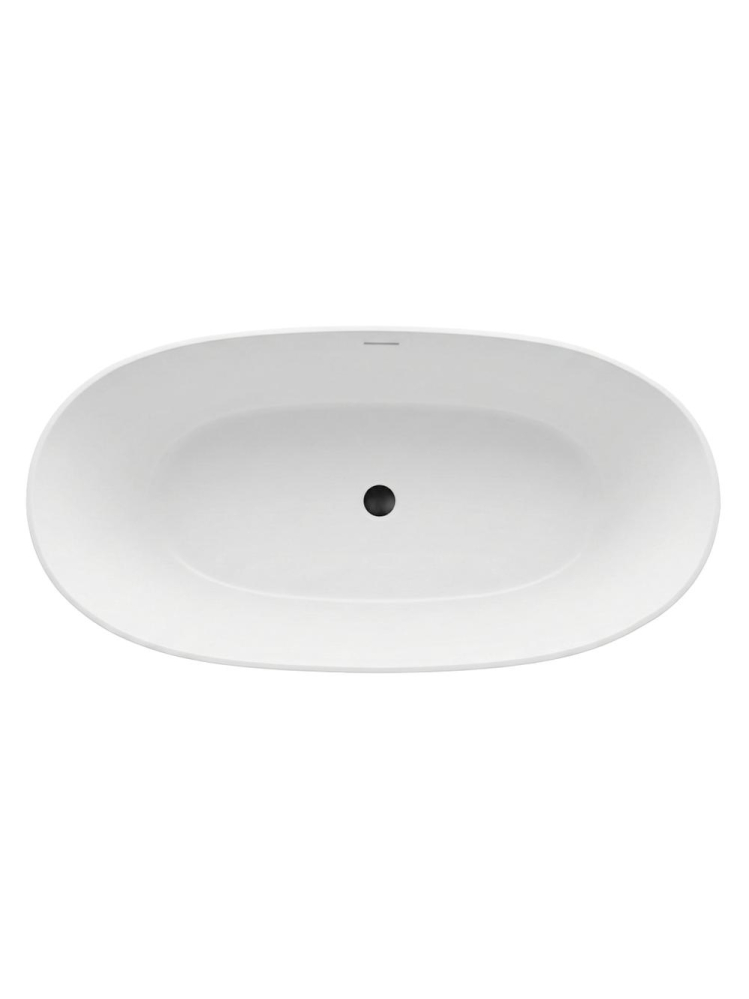 Cada freestanding cu ventil auriu periat Rea ROMA 170 cm alb [7]