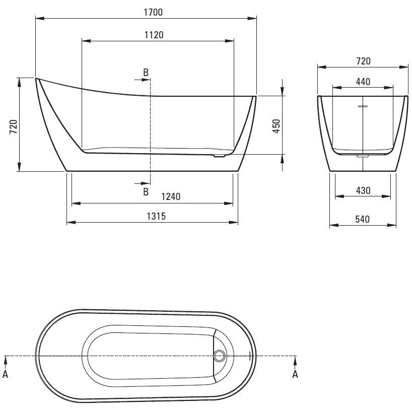Cada freestanding Deante Arnika 170x72 cm [5]