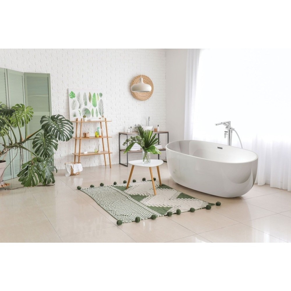 Cada freestanding din acril Deante Alpinia alb 150x74cm [5]