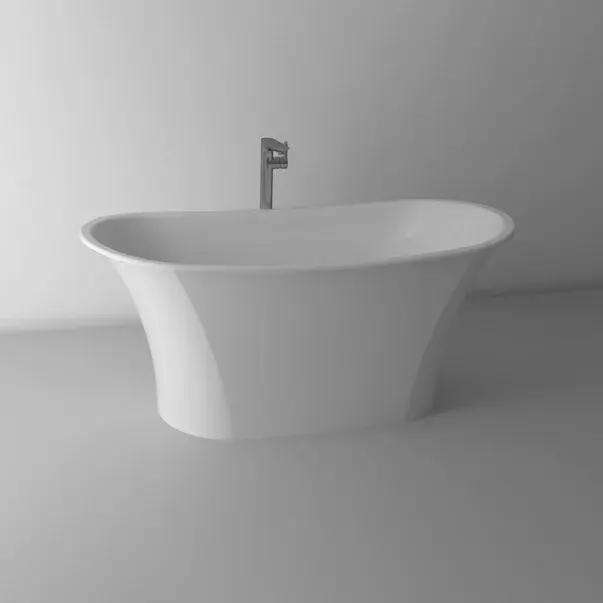 Cada freestanding din compozit Marmite Light 158x74 cm [1]