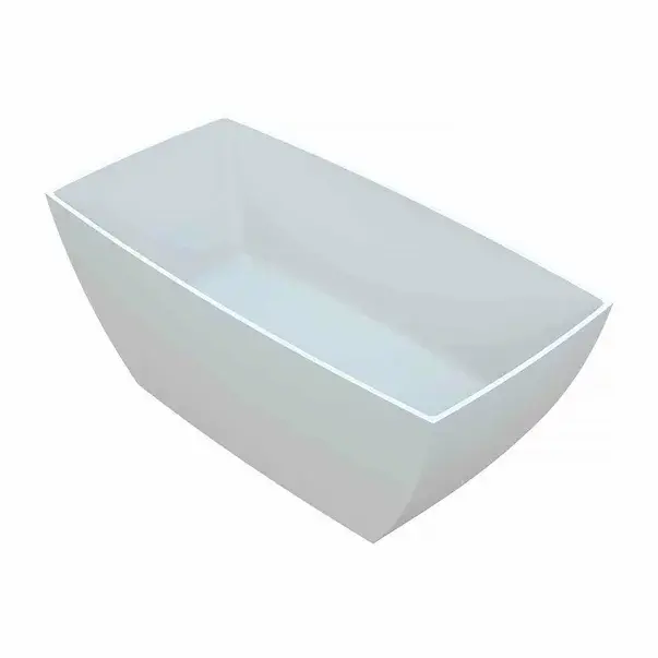 Cada freestanding din compozit Vayer Gemini alb 147x74 cm [1]