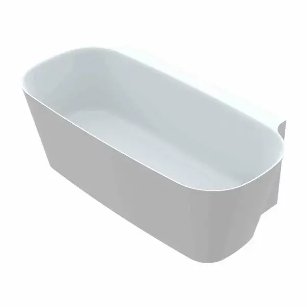 Cada freestanding din compozit Vayer Nova 2 alb 164x83 cm lipita de perete [2]
