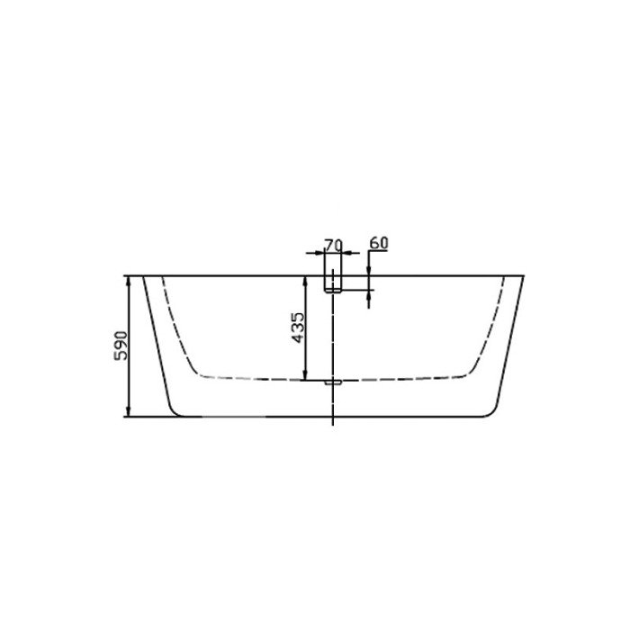Cada freestanding Florida, Ava 158.5, ovala, cu instalatie completa, alb [3]