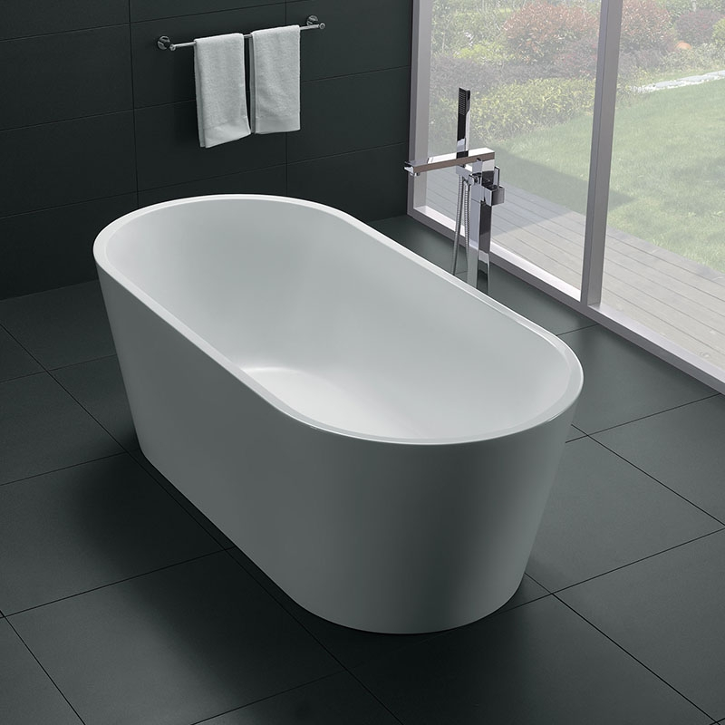 Cada freestanding, Florida, Denisa P-170, ovala, cu instalatie completa, alb [2]
