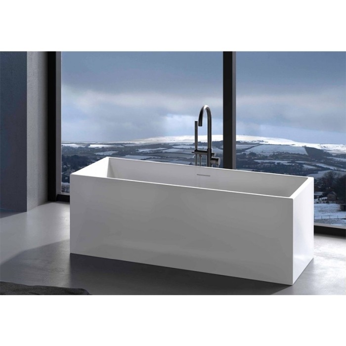 Cada freestanding Hatria, Roma 170, dreptunghiulara, cu instalatie, alb [6]