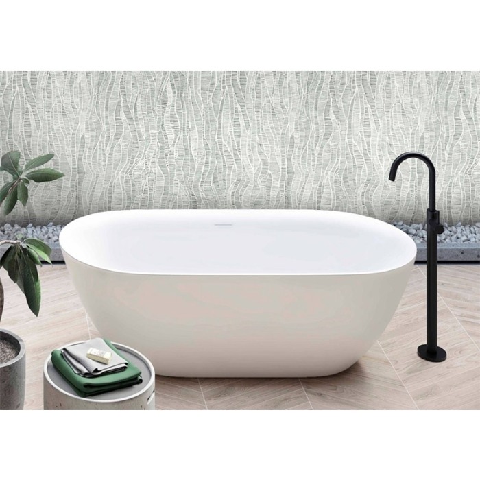 Cada freestanding Hatria, Tiberis 170, ovala, cu instalatie, alb [6]