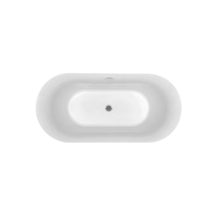 Cada freestanding Hatria, Tiberis 170, ovala, cu instalatie, alb [4]