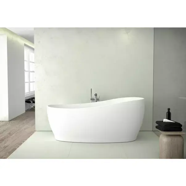 Cada freestanding Ideal Standard Atelier Around 180x85 cm alb - negru lucios [5]