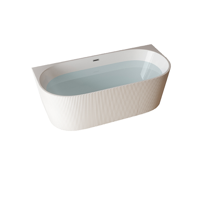 Cada freestanding Jasmine lipita de perete cu riflaj 170x75 cm [1]