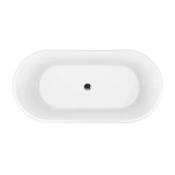Cada freestanding Rea Milano 150x75 cm alb lucios [4]