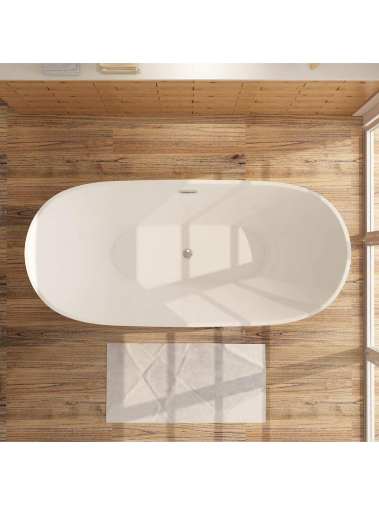 Cada freestanding Rea OLIMPIA 170cm alb [7]