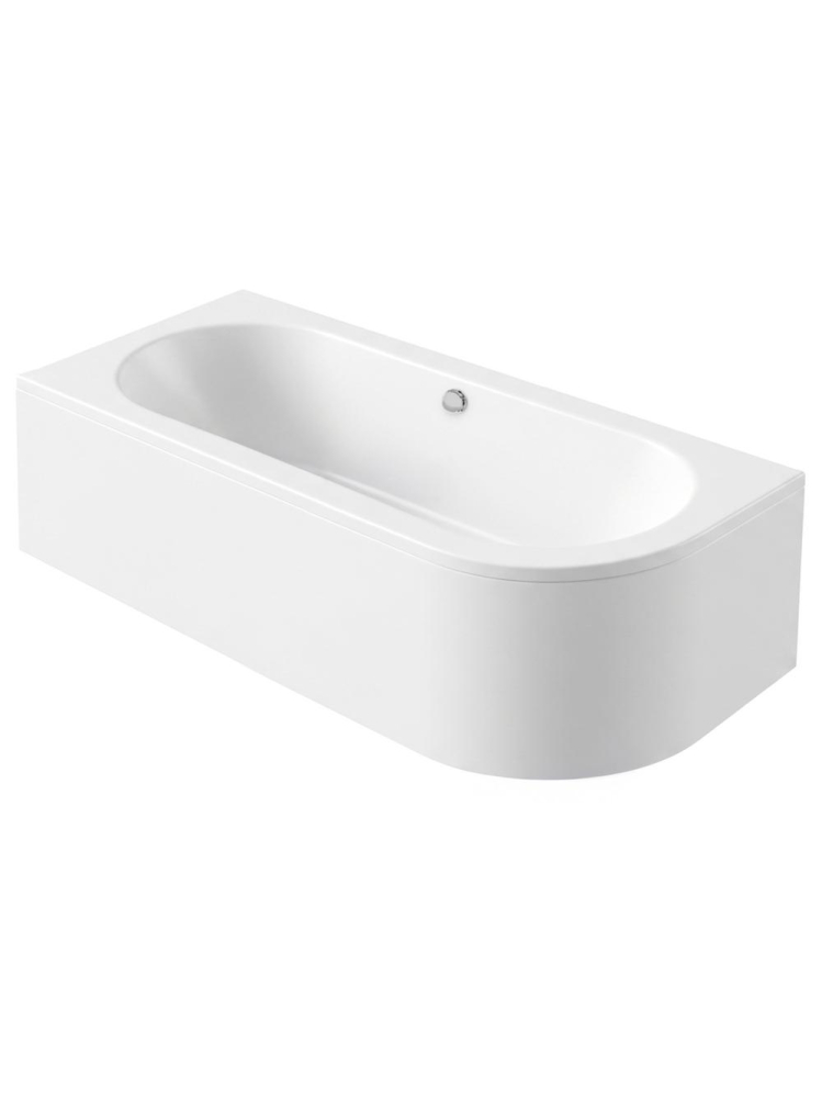 Cada freestanding Rea Orion montaj stanga 170 cm alb [10]
