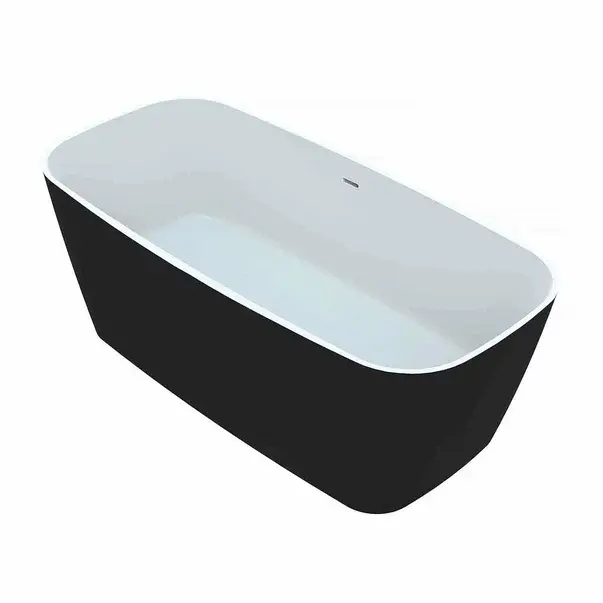 Cada freestanding Vayer Volans alb-negru 151x72 cm fara preaplin [1]