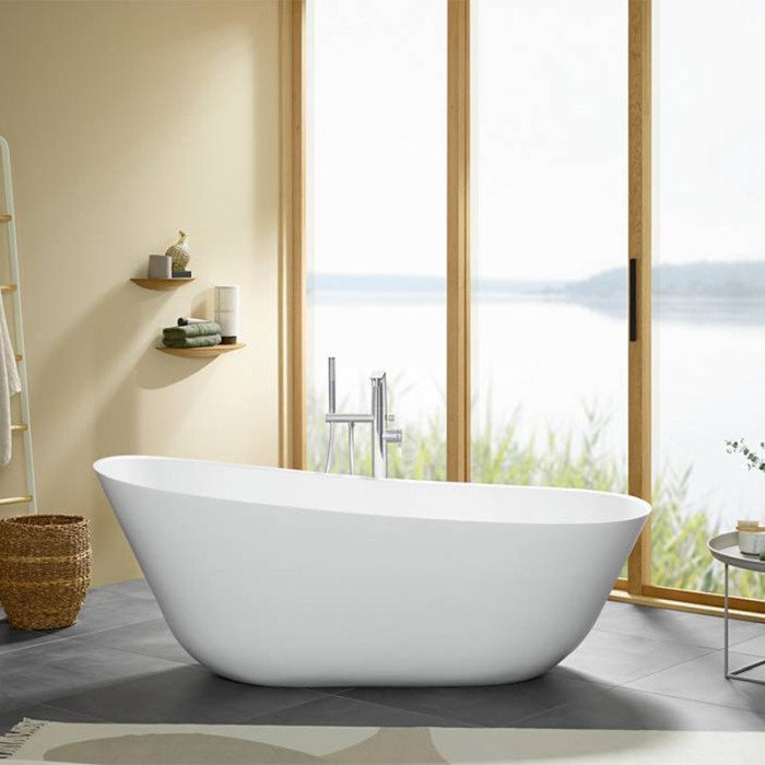 Cada freestanding Villeroy & Boch, Theano, 170, ovala, alb mat [4]