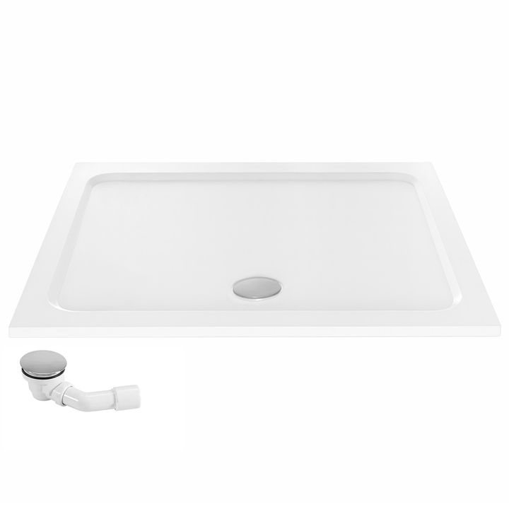 Cada pentru dus din acril Rea Belmond 80x100 alb [3]