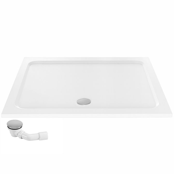 Cada pentru dus din acril Rea Belmond 90x120 alb [3]