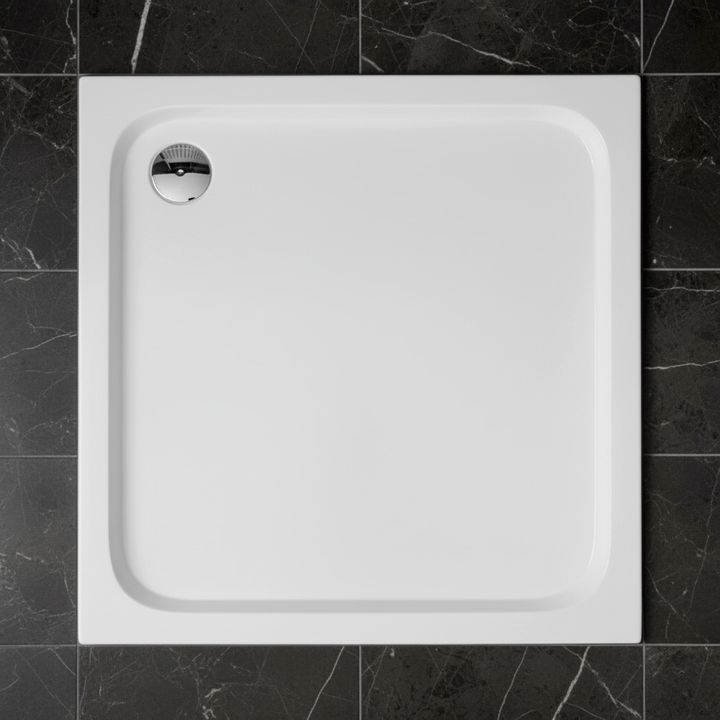 Cada pentru dus din acril Rea Belmond 90x90 alb [4]