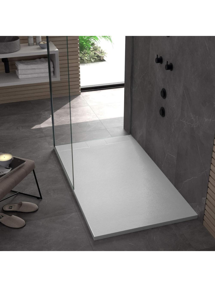 Cadita de dus Bazalt 80x120 cm alb [4]