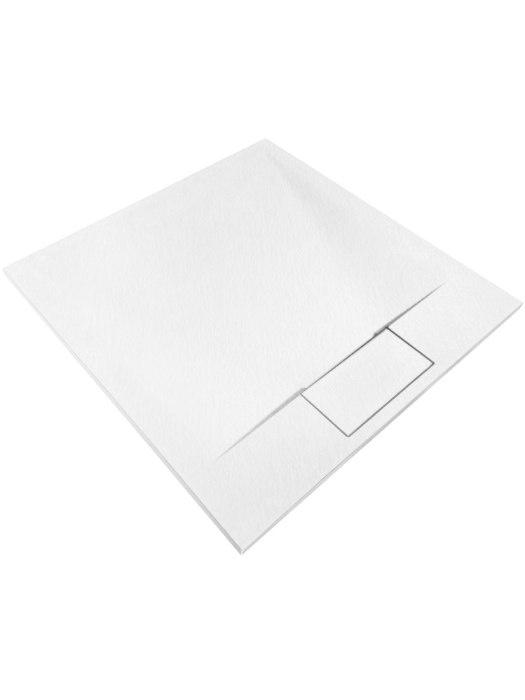 Cadita de dus Bazalt 90x90 cm alb [5]