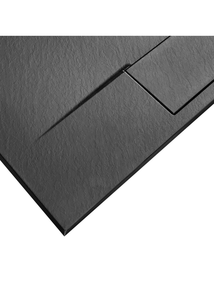 Cadita de dus Bazalt long 90x120 cm negru [5]