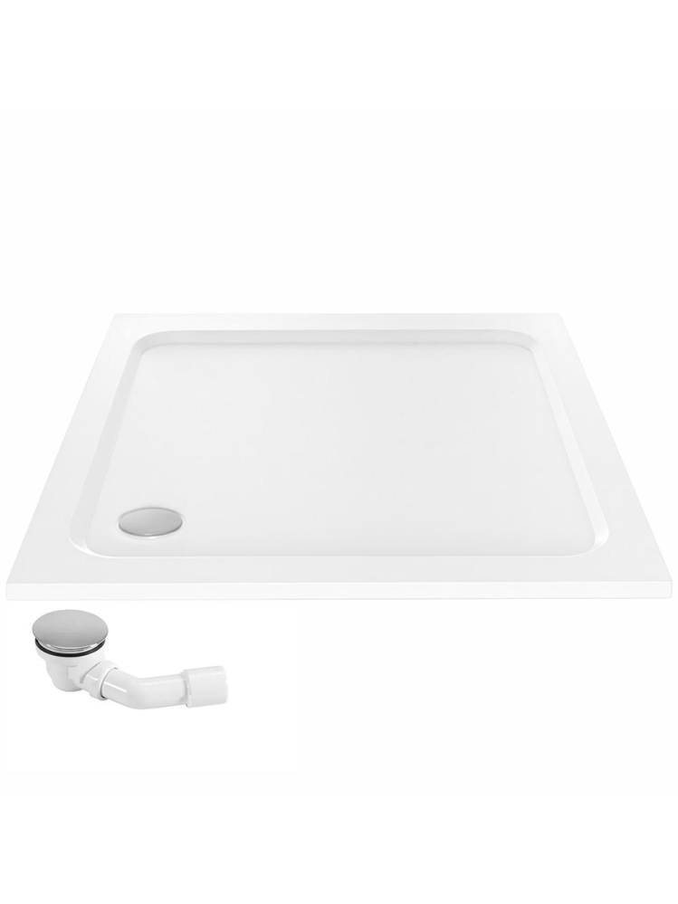 Cadita de dus cu ventil cupru periat Rea Belmond 80x80 cm alb [8]