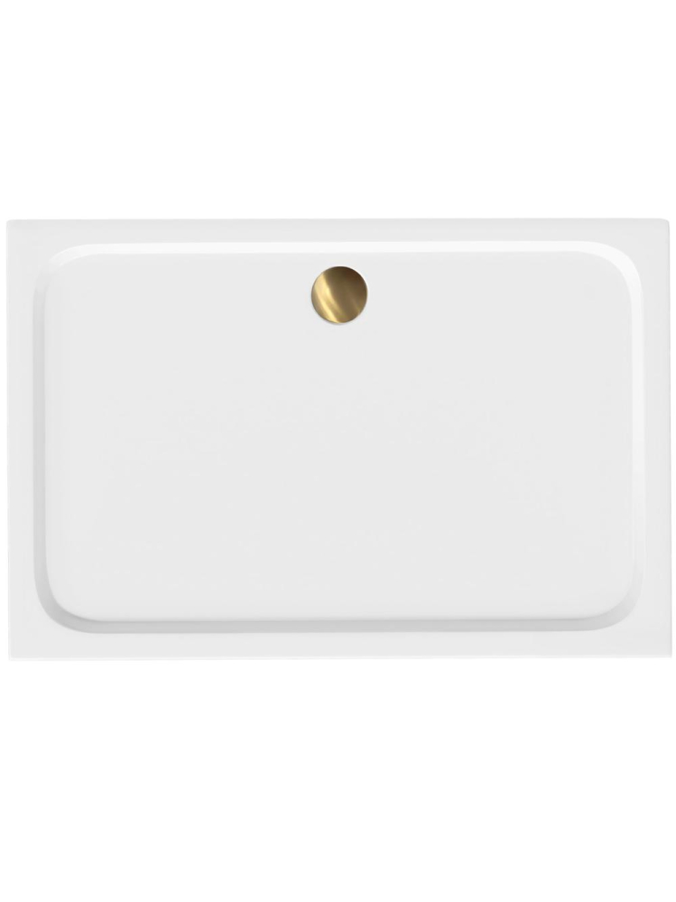 Cadita de dus cu ventil auriu periat Rea Belmond 90x120 cm alb [6]