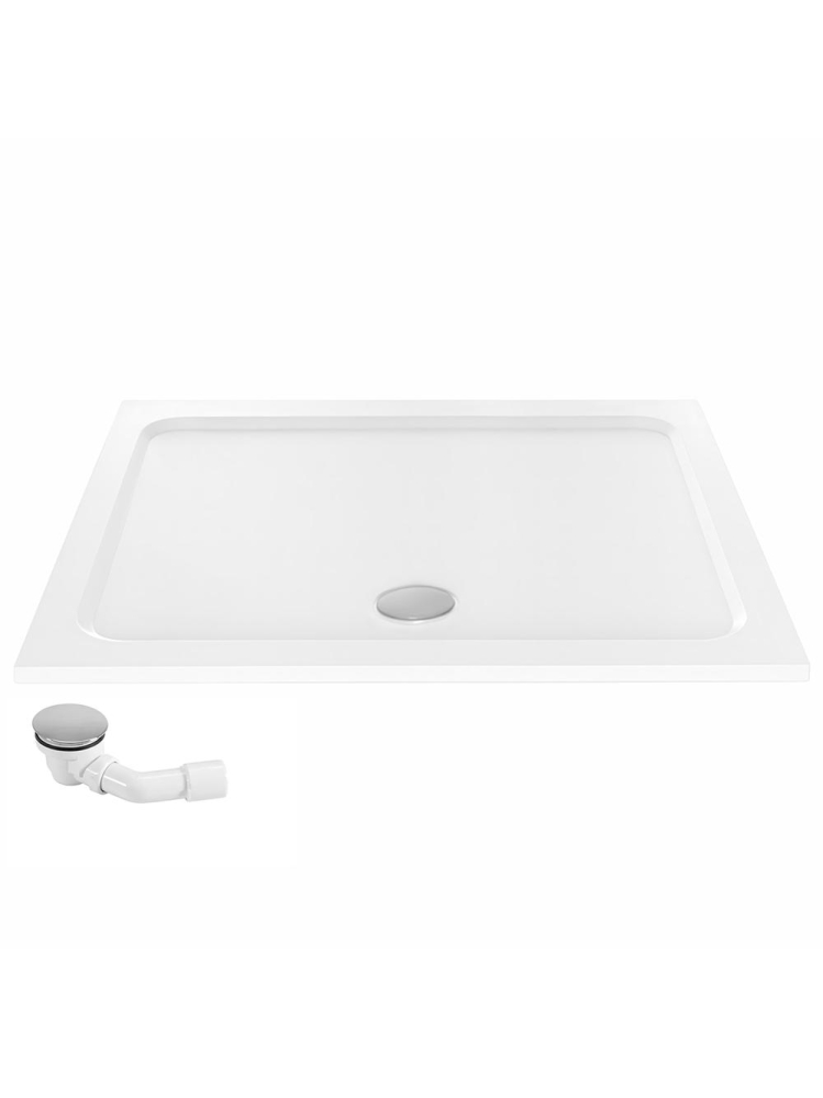 Cadita de dus cu ventil auriu periat Rea Belmond 90x90 cm alb [8]