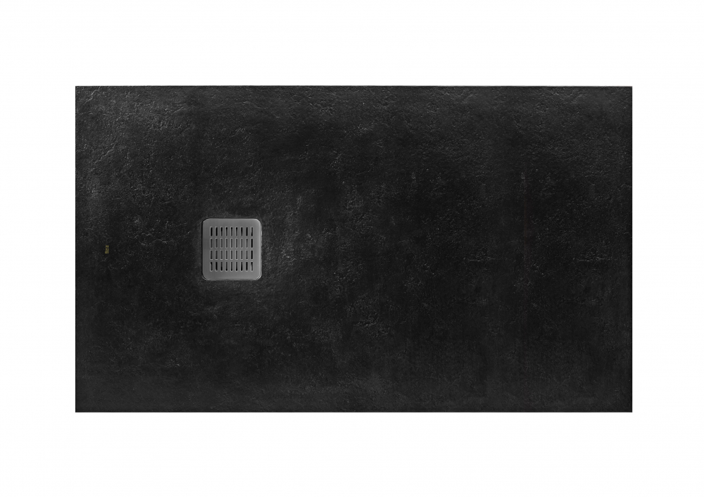Cadita de dus dreptunghiulara Roca Terran 100x80 cm negru [1]