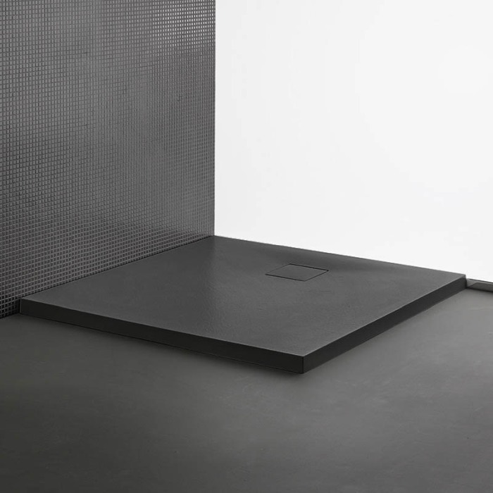 Cadita de dus, Kolpasan, Moonwalk, patrata, 90 x 90 cm, antracit [1]