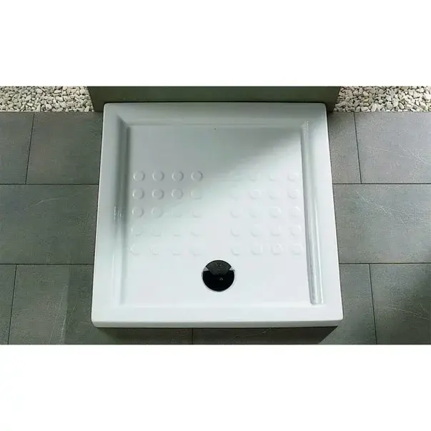 Cadita de dus patrata Gala Atlas 90x90 cm alb [2]
