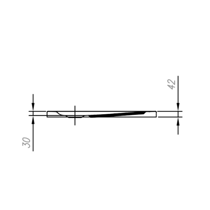Cadita de dus patrata Kolpasan, Evelin, pentru inzidire, 80x80x4.2 cm, acril [3]