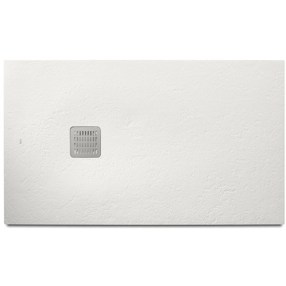Cadita dus dreptunghiulara compozit Roca Terran Superslim 120x80 cm, cu sifon debit mare, alb [1]