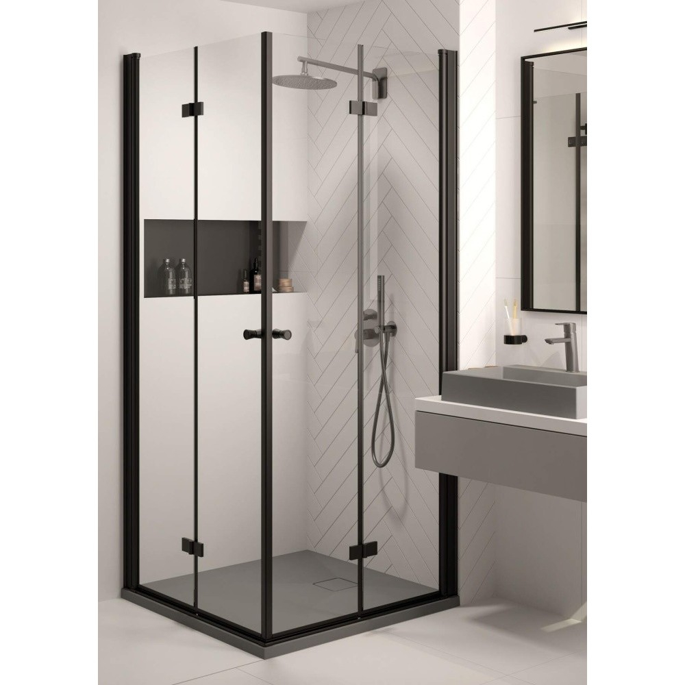 Cadita dus dreptunghiulara Deante Correo gri metalic 100x80 cm [4]