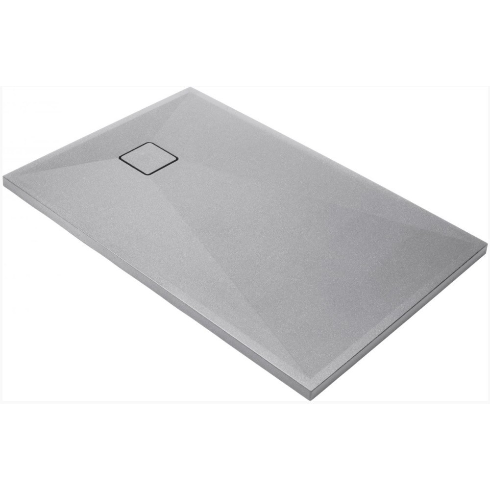Cadita dus dreptunghiulara Deante Correo gri metalic 120x80 cm [2]