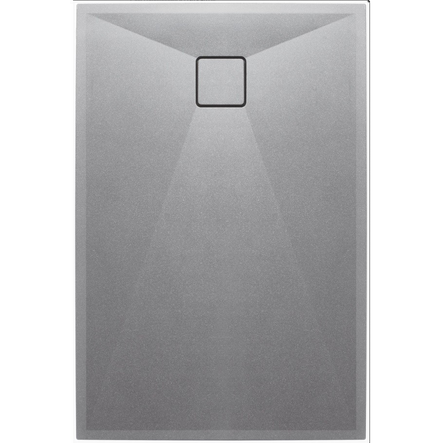 Cadita dus dreptunghiulara Deante Correo gri metalic 120x80 cm [1]