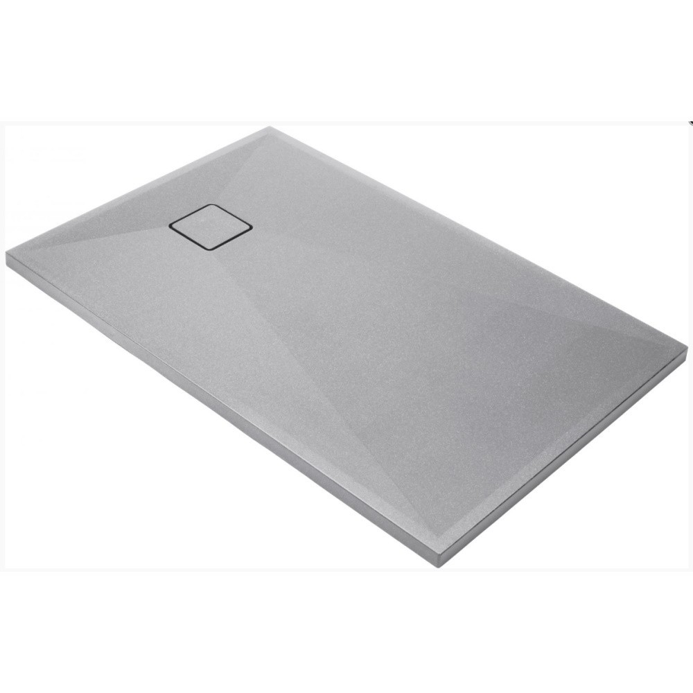 Cadita dus dreptunghiulara Deante Correo gri metalic 120x90 cm [2]
