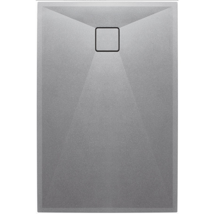 Cadita dus dreptunghiulara Deante Correo gri metalic 120x90 cm [1]