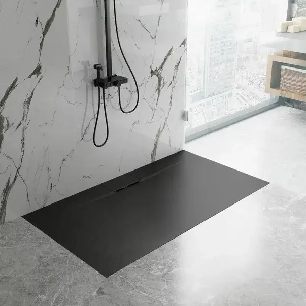 Cadita dus dreptunghiulara negru Rea Bazalt Long 80x120 cm [3]