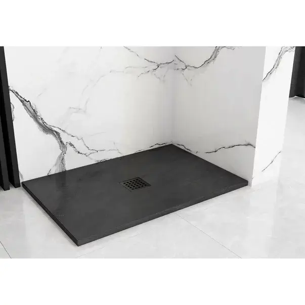 Cadita dus dreptunghiulara Rea Rock 80x100 negru [5]