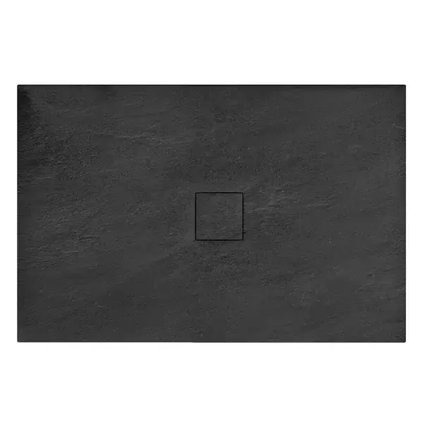 Cadita dus dreptunghiulara Rea Stone 80x100 negru [1]