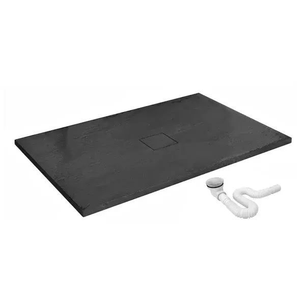 Cadita dus dreptunghiulara Rea Stone 80x100 negru [4]