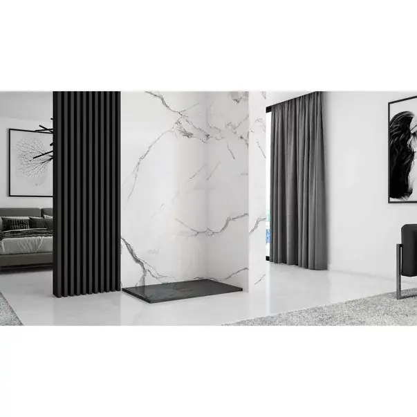 Cadita dus dreptunghiulara Rea Stone 80x100 negru [6]