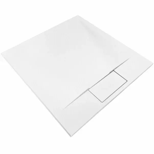 Cadita dus patrata alb Rea Bazalt 90x90 cm [5]