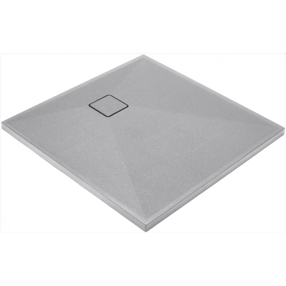 Cadita dus patrata Deante Correo gri metalic 90x90 cm [2]