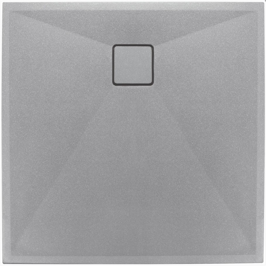 Cadita dus patrata Deante Correo gri metalic 90x90 cm [1]